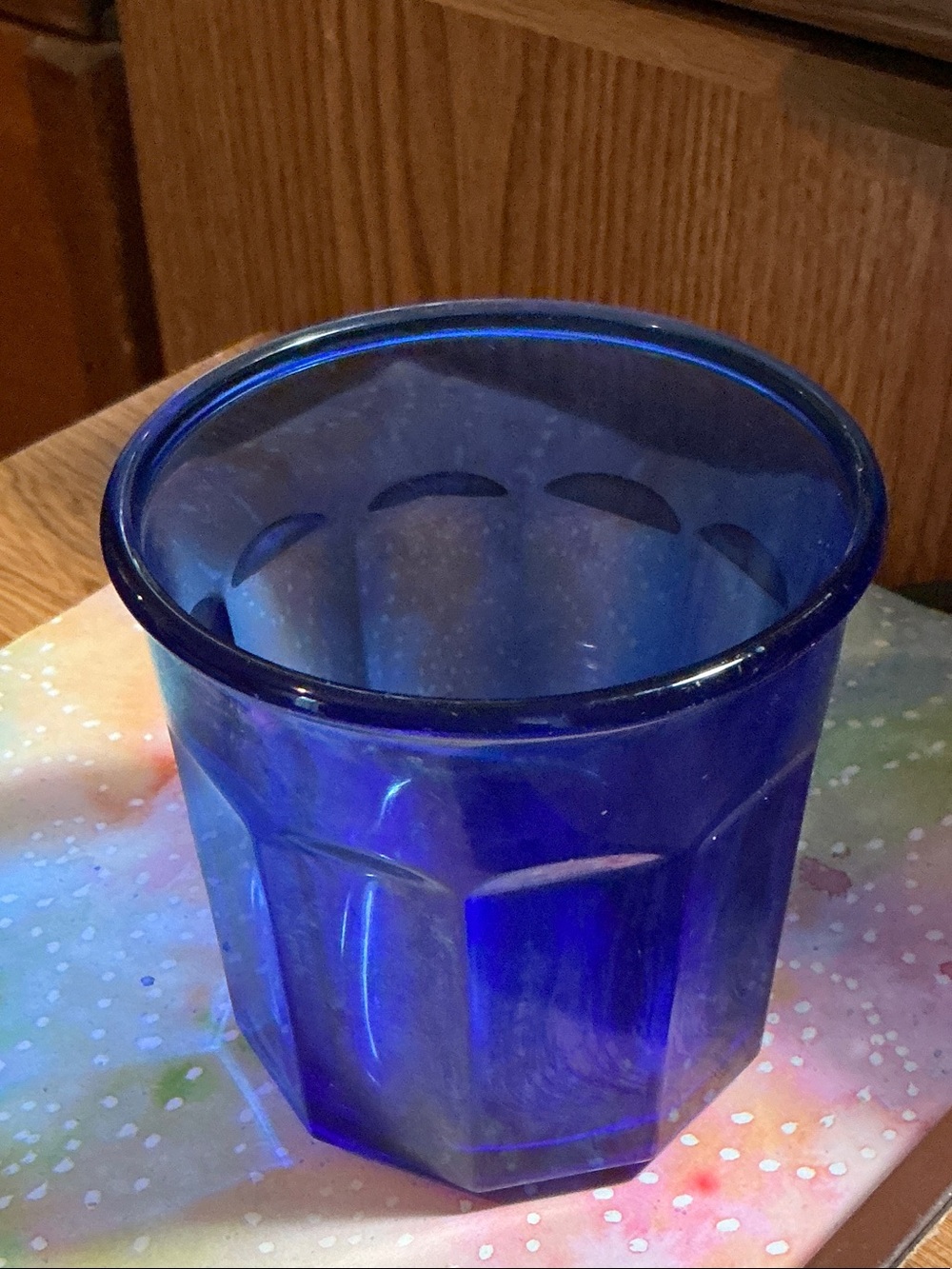 Vintage 500 Cobalt blue glass made in France